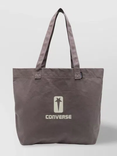 Rick Owens Drkshdw Cotton Logo Tote Bag