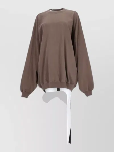 Rick Owens Drkshdw Cotton Loungewear Top In Brown