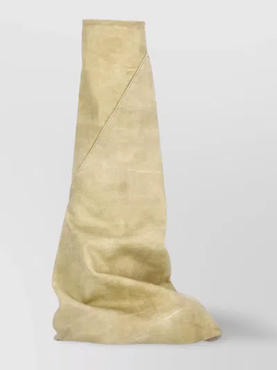 Rick Owens Drkshdw Cotton Man Rubber Ankle Boots In Yellow