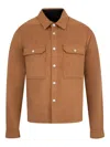 Rick Owens Drkshdw Concordians Cropped Outershirt In Brown