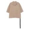 Rick Owens Drkshdw Double-pocket Short-sleeve Shirt In Neutral
