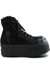Rick Owens Drkshdw Double Bumper High-top Casual Shoes In Schwarz