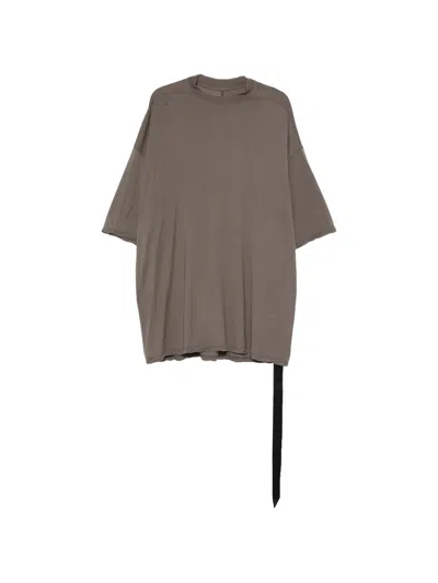 Rick Owens Drkshdw Cotton T-shirt In Brown