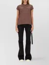 Rick Owens Drkshdw Cotton T-shirt Shirt Geometric Pattern Casual Style