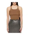 Rick Owens Drkshdw Raw-hem Tank Top In Black