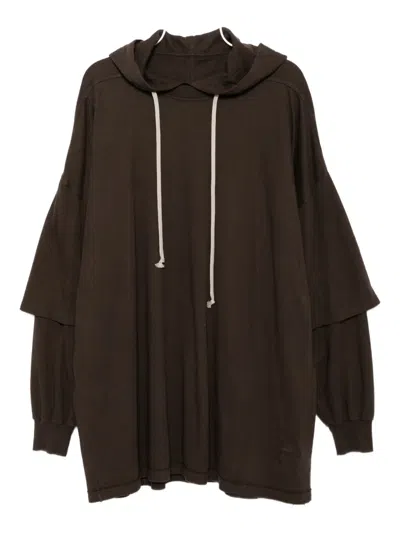 Rick Owens Drkshdw Cotton Top In Brown