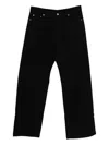 Rick Owens Drkshdw Organic Cotton Five Pocket Trousers In Black