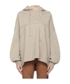 Rick Owens Drkshdw Crater Hoodie In Nude