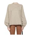 Rick Owens Drkshdw Off-white Crater Hoodie In Nude