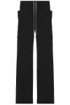 Rick Owens Drkshdw Creatch Cargo Drawstring Pants In Animal Print