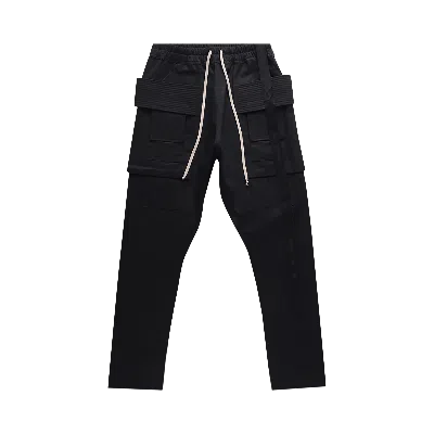 Pre-owned Rick Owens Drkshdw Creatch Cargo Drawstring Pants 'black'