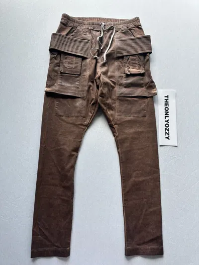 Pre-owned Rick Owens Drkshdw Creatch Cargo Henna Brown Size L