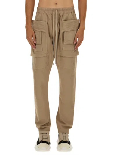Rick Owens Drkshdw Relaxed Fit Brown Cargo Pants In Multi
