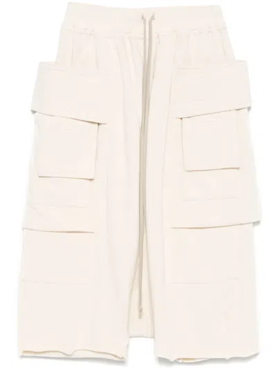 Rick Owens Drkshdw Creatch Cargo Shorts In Neutrals