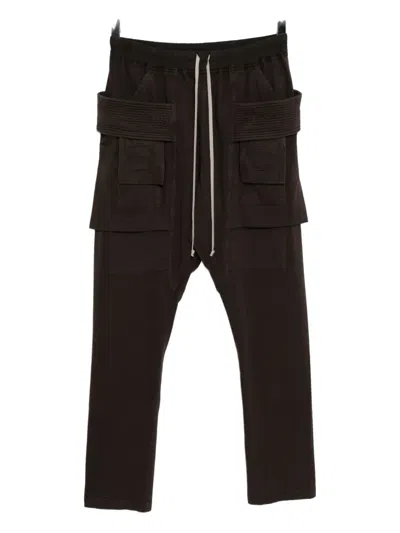 Rick Owens Drkshdw Creatch Cargo Trousers In Brown
