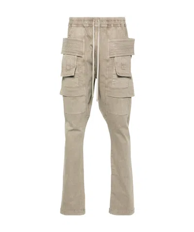 Rick Owens Drkshdw Creatch Cargo Trousers In Nude