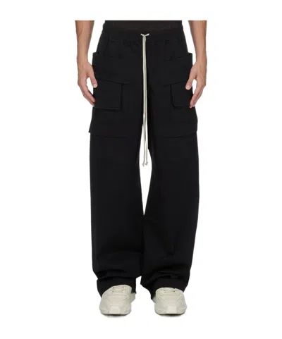 Rick Owens Drkshdw Creatch Trousers In Black