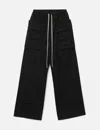 Rick Owens Drkshdw Creatch Cargo Wide Leg Pants In Black