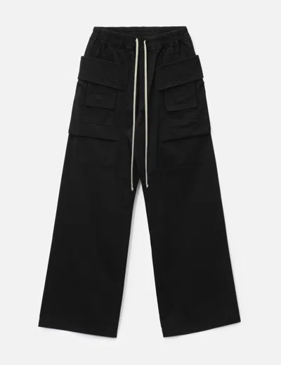 Rick Owens Drkshdw Creatch Cargo Wide Leg Pants In Black