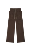Rick Owens Drkshdw Creatch Wide Cargo Drawstring In Brown