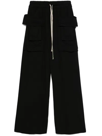 Rick Owens Drkshdw Creatch Wide Cargo Drawstring Pants