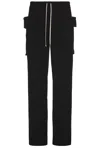 Rick Owens Drkshdw Drkshdw By Rick Owens Creatch Wide Cargo Pants In Black