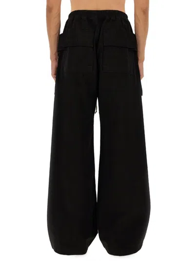 Rick Owens Drkshdw Creatch Wide Cargo Pants In Black