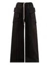 Rick Owens Drkshdw Creatch Wide Cargo Pants In Brown