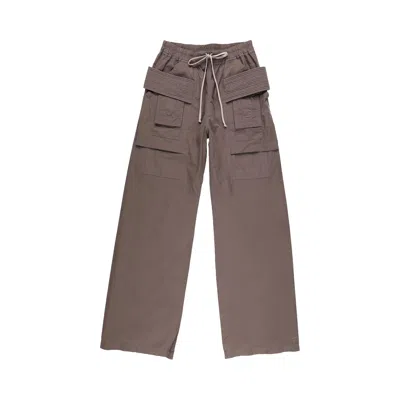 Pre-owned Rick Owens Drkshdw Creatch Wide Drawstring Cargo 'dust' | Brown | Men's Size M