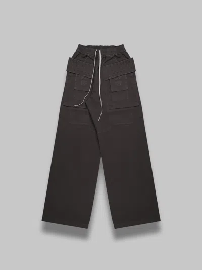 Rick Owens Drkshdw Creattch Wide Cargo Drawstring In Gray