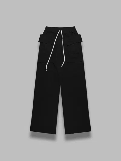 Rick Owens Drkshdw Creattch Wide Cargo Drawstring In Black