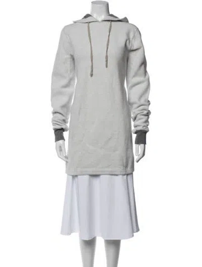 Pre-owned Rick Owens Drkshdw Crew Neck Long Sleeve Hoodie In Blue