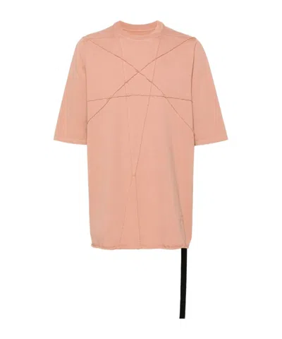 Rick Owens Drkshdw Crew-neck Organic Cotton T-shirt In Nude