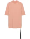 Rick Owens Drkshdw Crew-neck Organic Cotton T-shirt In Pink