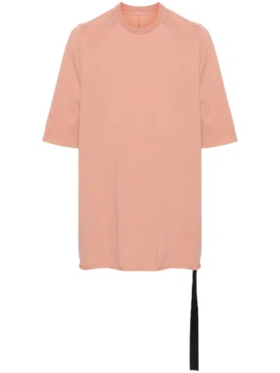 Rick Owens Drkshdw Crew-neck Organic Cotton T-shirt In Pink