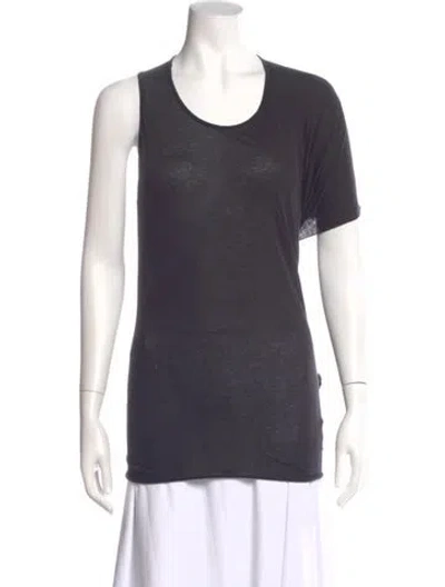 Pre-owned Rick Owens Drkshdw Crew Neck Short Sleeve T-shirt In Gray