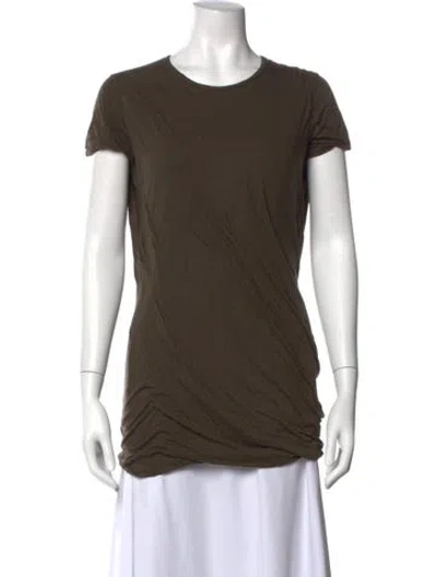Pre-owned Rick Owens Drkshdw Crew Neck Short Sleeve T-shirt In Green