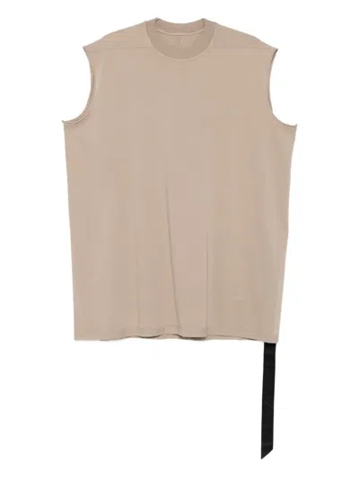 Rick Owens Drkshdw Crew-neck Sleeveless Tank Top In Neutral