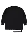 Rick Owens Drkshdw Tommy Hustler Sweatshirt In Black