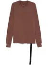 Rick Owens Drkshdw Crew-neck Sweatshirt In Brown