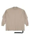 Rick Owens Drkshdw Crew-neck Sweatshirt In Neutral