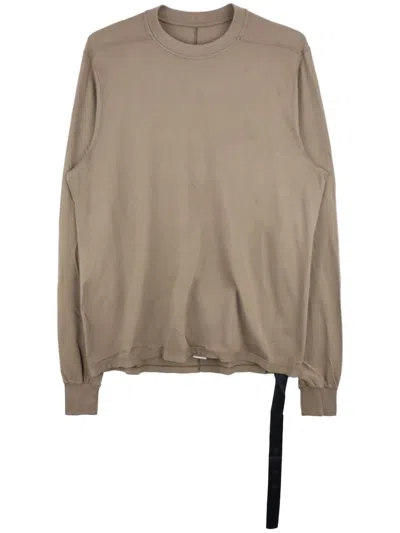 Rick Owens Drkshdw Long-sleeve Cotton T-shirt In Brown