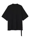 Rick Owens Drkshdw Mens Black Jumbo Short-sleeve Cotton T-shirt Xs In Black