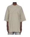 Rick Owens Drkshdw Drkshdw By Rick Owens Man T-shirt Light Grey Size M Cotton In Gray