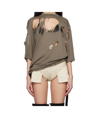 RICK OWENS DRKSHDW CREW NECK T-SHIRT