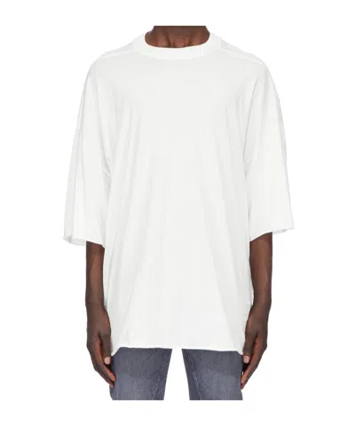 Rick Owens Drkshdw Crew Neck T-shirt In White
