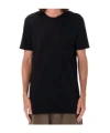 Rick Owens Drkshdw Drkshdw By Rick Owens Oversized Cotton T-shirt With Geometric Design And Relaxed Fit In Black