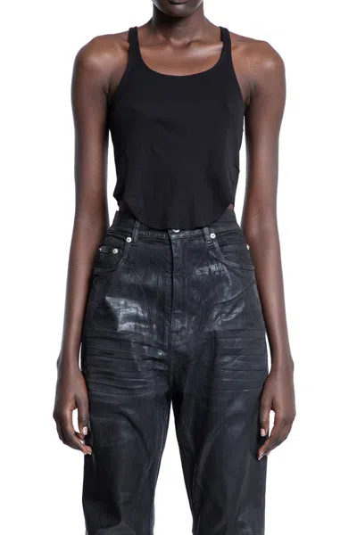 Rick Owens Drkshdw Crop Tops In Black