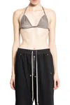 Rick Owens Drkshdw Triangle Straped Bra In Grey