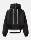 Rick Owens Drkshdw Cropped Alice Parka In Black